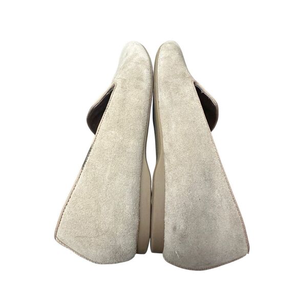 Birdies Starling Latte Suede Womens Loafers Flats Tan Soft Leather Classic Size - Picture 6 of 10